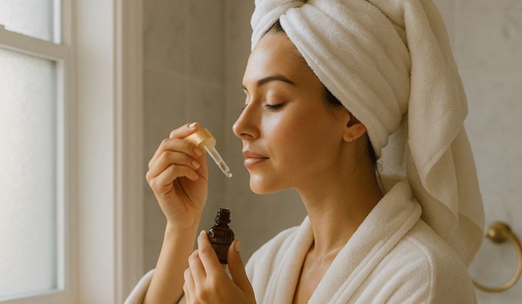 morning glowing skincare routine